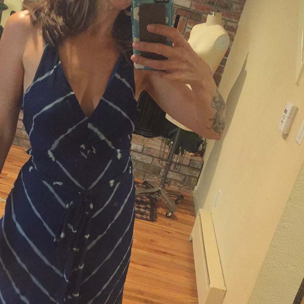BCBG tie-dye silk dress